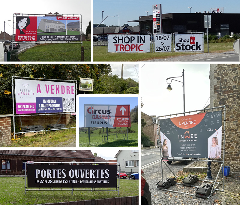 Location de structures pour bâches en wallonie, hainaut et namur... VDFA