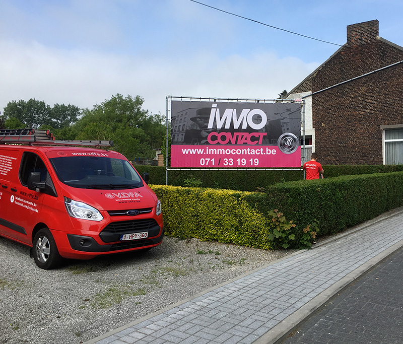 location d'espaces publicitaires hainaut namur mons liège VDFA