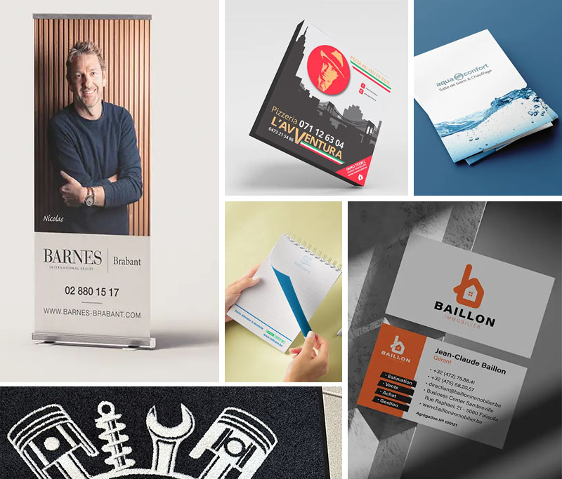 réalisation de roll-up, flyer, cartes de visites... VDFA