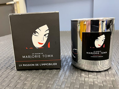 VDFA création de gadget bougies publicitaire à Mettet