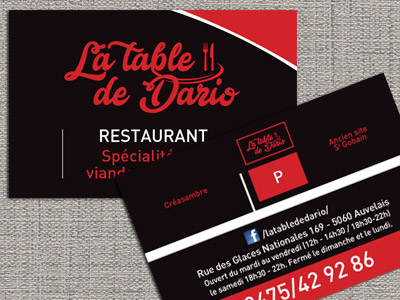VDFA création et impression de carte de visite à Gosselies