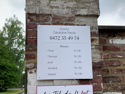VDFA plaque pro publicitaire conception hainaut