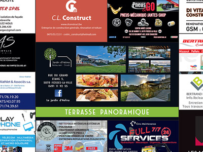 VDFA création et impression de set de table pour restaurant en hainaut