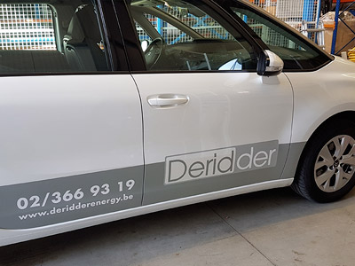 VDFA stickers publicitaire autoccolant lettrage véhicule conception wallonie