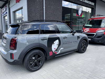VDFA stickers publicitaire autocollants lettrage véhicules pose namur